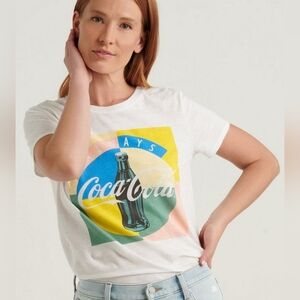 Lucky Brand Women's Coke Multi tee